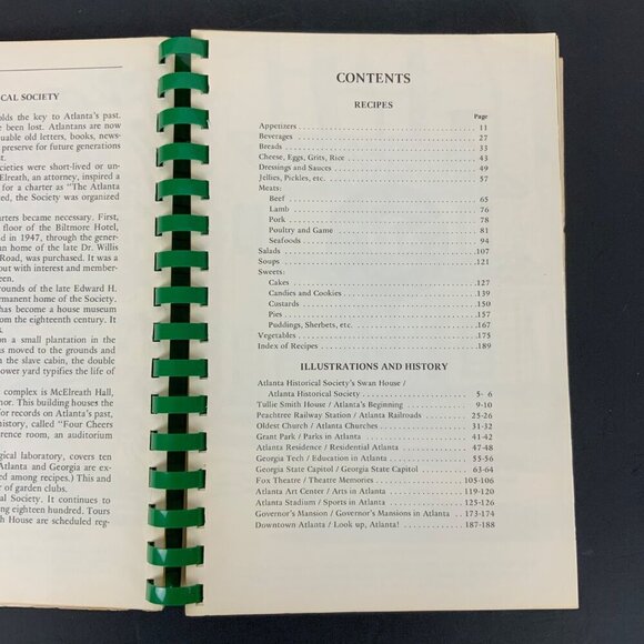 Atlanta Natives Favorite Recipes Spiral-Bound Cookbook 1980 Georgia USA Vintage - Picture 5 of 16